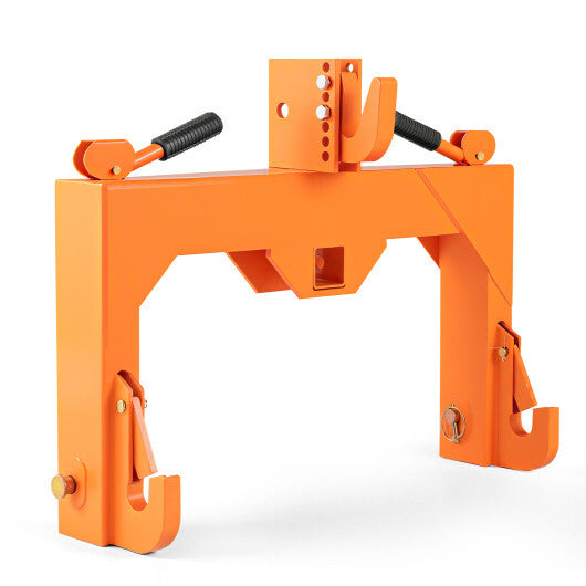 3-Point Quick Hitch with 5 Level Adjustable Bolt for Farming-Orange LuxuryLifeWay Online Store