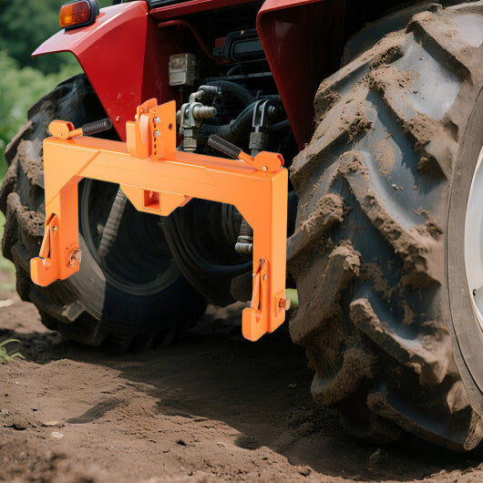 3-Point Quick Hitch with 5 Level Adjustable Bolt for Farming-Orange LuxuryLifeWay Online Store