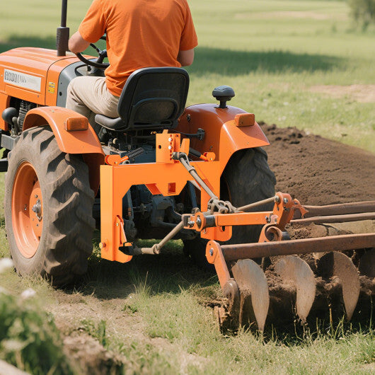 3-Point Quick Hitch with 5 Level Adjustable Bolt for Farming-Orange LuxuryLifeWay Online Store
