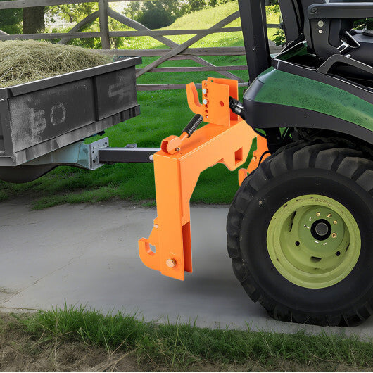 3-Point Quick Hitch with 5 Level Adjustable Bolt for Farming-Orange LuxuryLifeWay Online Store