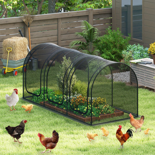 Tunnel Crop Cage Large Portable Plant Protection Tent with 3 Roll-up Zippered Doors LuxuryLifeWay Online Store
