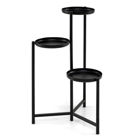 3-Tier Metal Plant Stand Indoor Outdoor Tall Corner Flower Pot Holder Display Rack LuxuryLifeWay Online Store