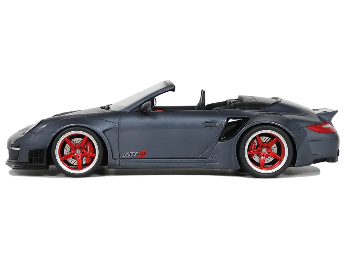 Porsche 911 LB-Works Alpha 9 Gray with Black Hood 1/18 Model Car by GT Spirit LuxuryLifeWay Online Store