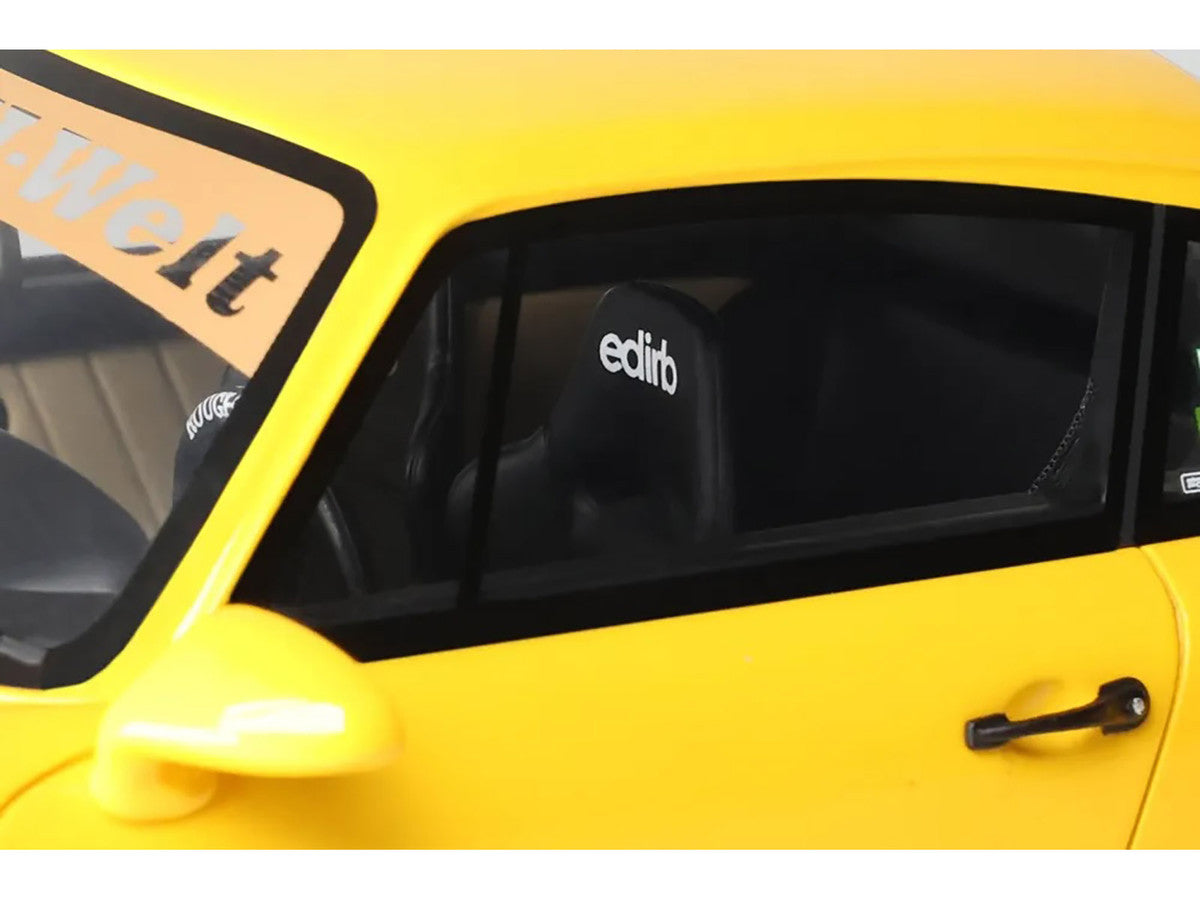 2024 Porsche 911 (964) RWB "Qeema" Yellow 1/18 Model Car by GT Spirit LuxuryLifeWay Online Store