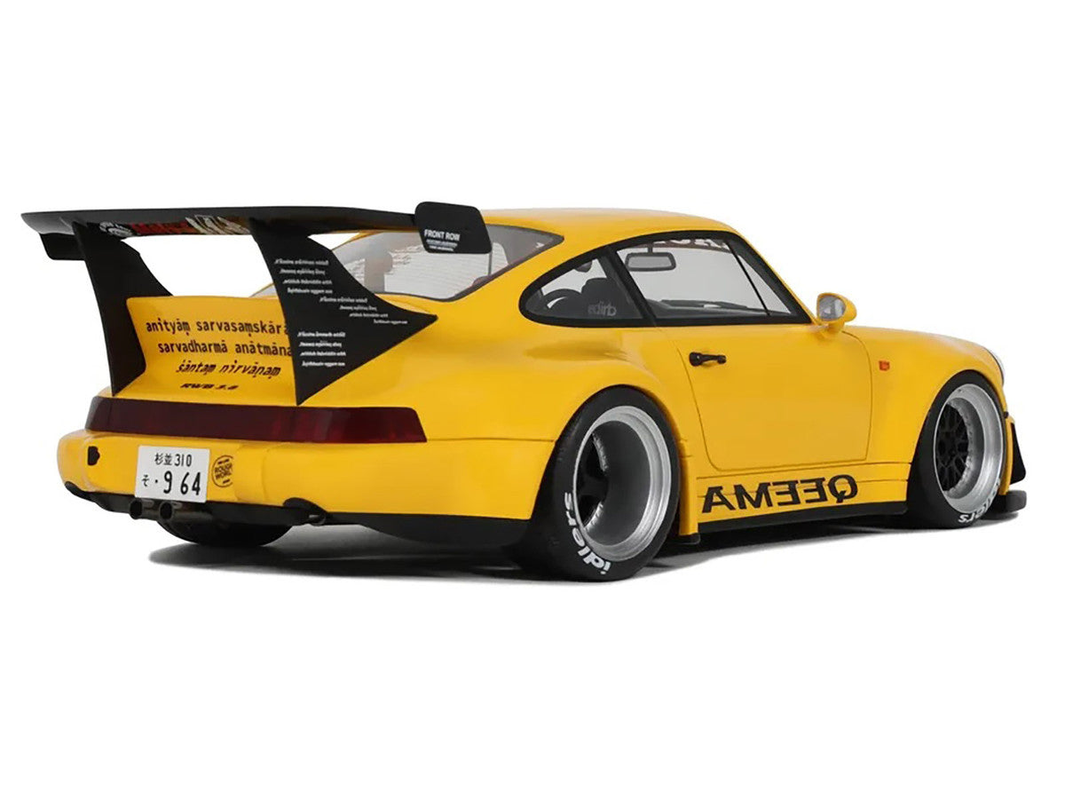 2024 Porsche 911 (964) RWB "Qeema" Yellow 1/18 Model Car by GT Spirit LuxuryLifeWay Online Store