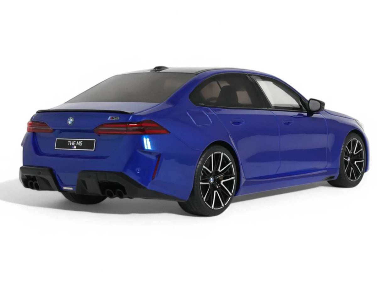 2024 BMW M5 (G90) Marina Bay Blue Metallic with Black Top 1/18 Model Car by GT Spirit LuxuryLifeWay Online Store