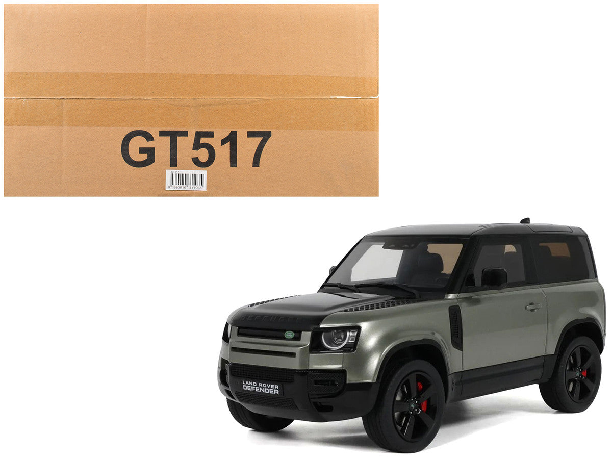 2021 Land Rover Defender 90 P400 X-Dynamic HSE Pangea Green Metallic 1/18 Model Car by GT Spirit LuxuryLifeWay Online Store