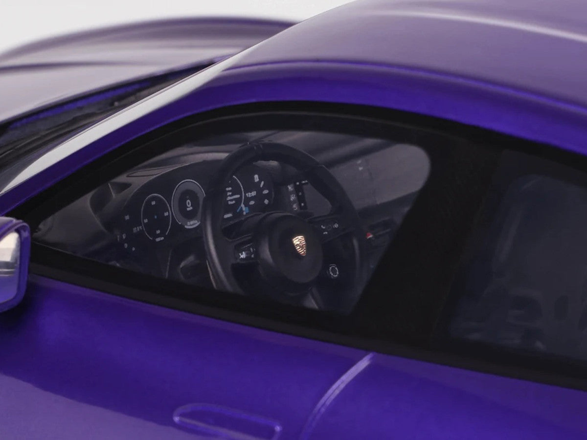 2023 Porsche Taycan Turbo GT Purple Sky Metallic 1/18 Model Car by GT Spirit LuxuryLifeWay Online Store