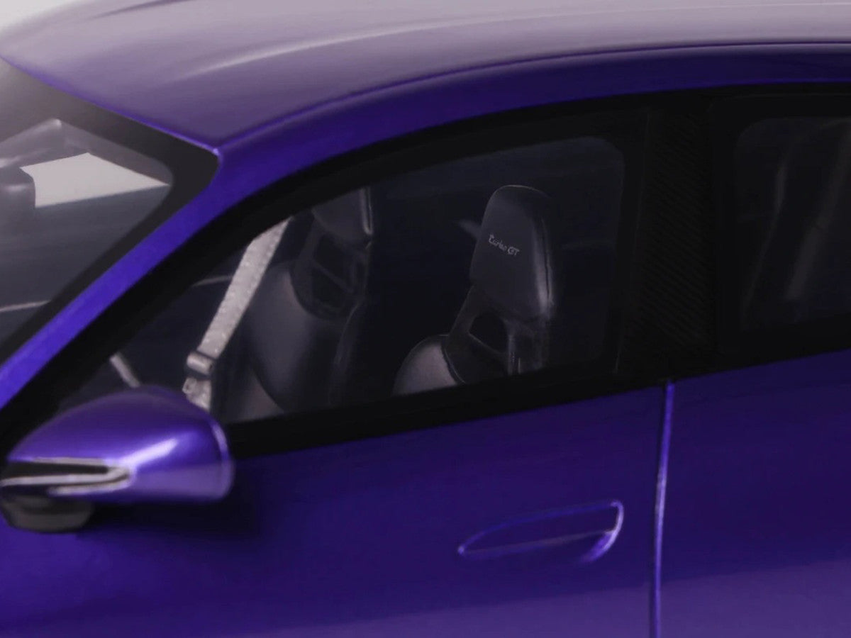 2023 Porsche Taycan Turbo GT Purple Sky Metallic 1/18 Model Car by GT Spirit LuxuryLifeWay Online Store