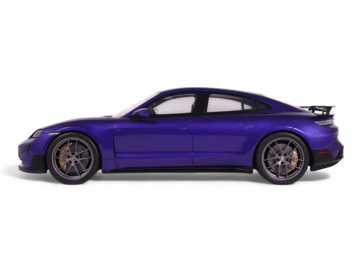 2023 Porsche Taycan Turbo GT Purple Sky Metallic 1/18 Model Car by GT Spirit LuxuryLifeWay Online Store