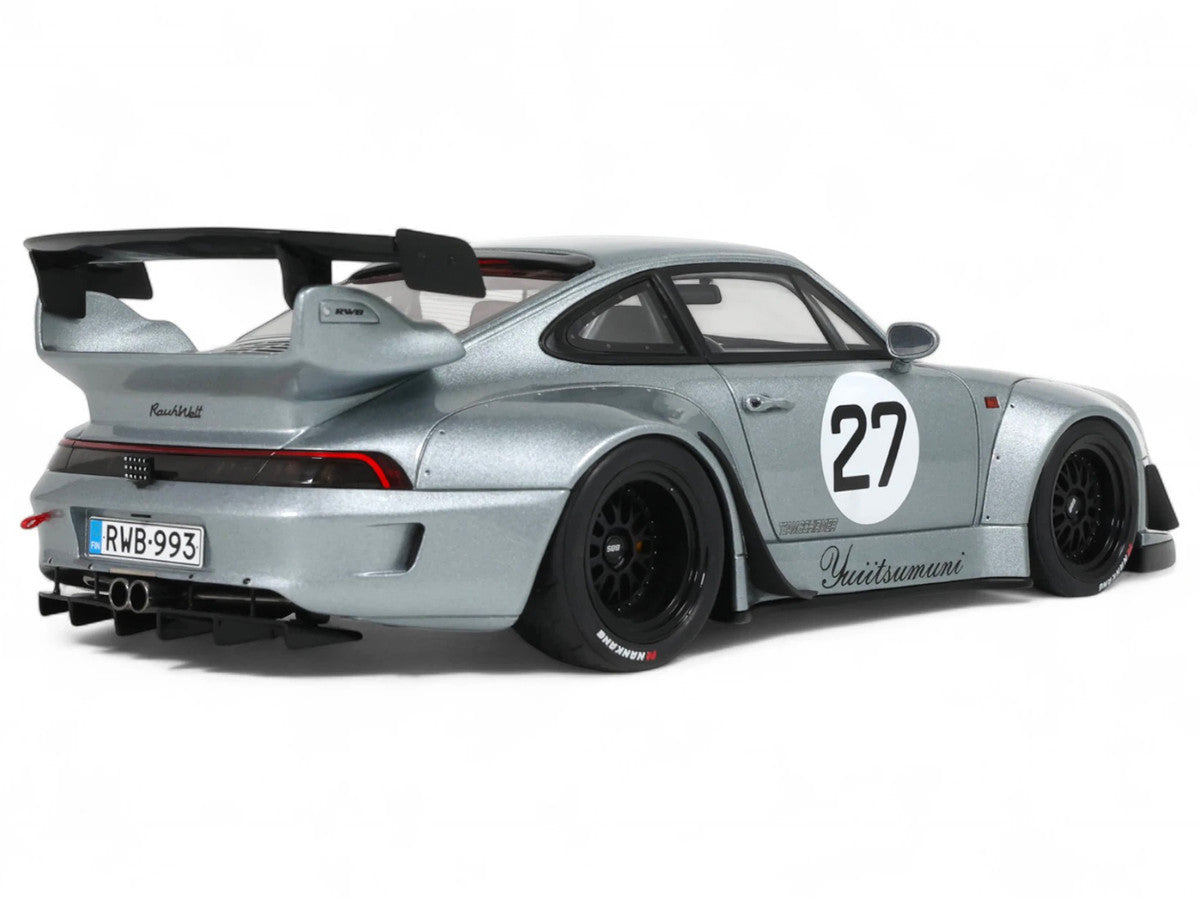 2024 RWB Yuiitsumuni #27 Silver Metallic 1/18 Model Car by GT Spirit LuxuryLifeWay Online Store