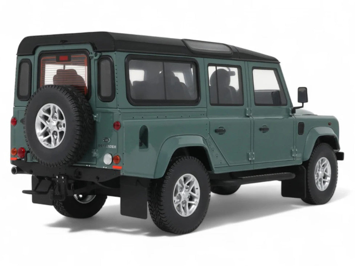 2016 Land Rover Defender 3 Station Wagon Green with Black Top 1/18 Model Car by GT Spirit LuxuryLifeWay Online Store