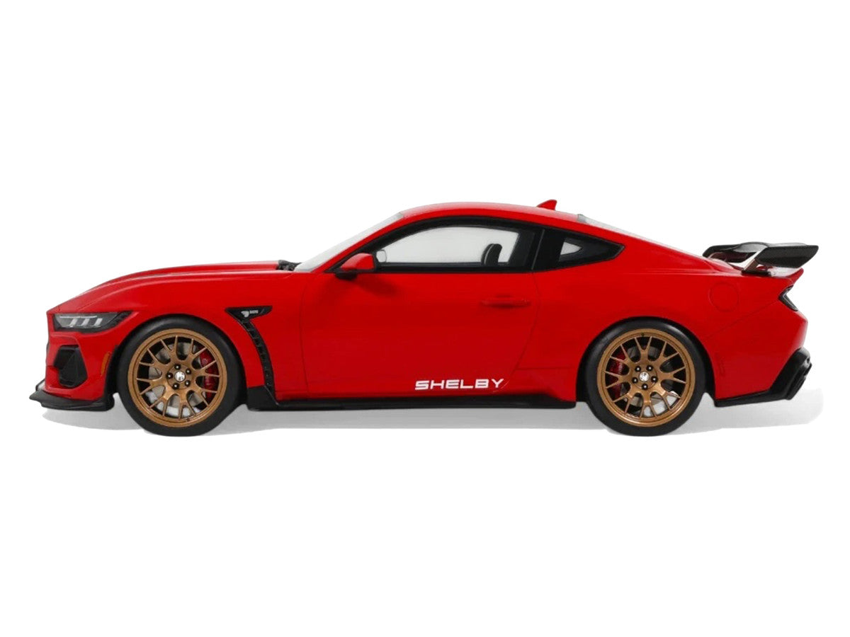 2025 Shelby Mustang Supersnake Race Red with White Stripes 1/18 Model Car by GT Spirit LuxuryLifeWay Online Store