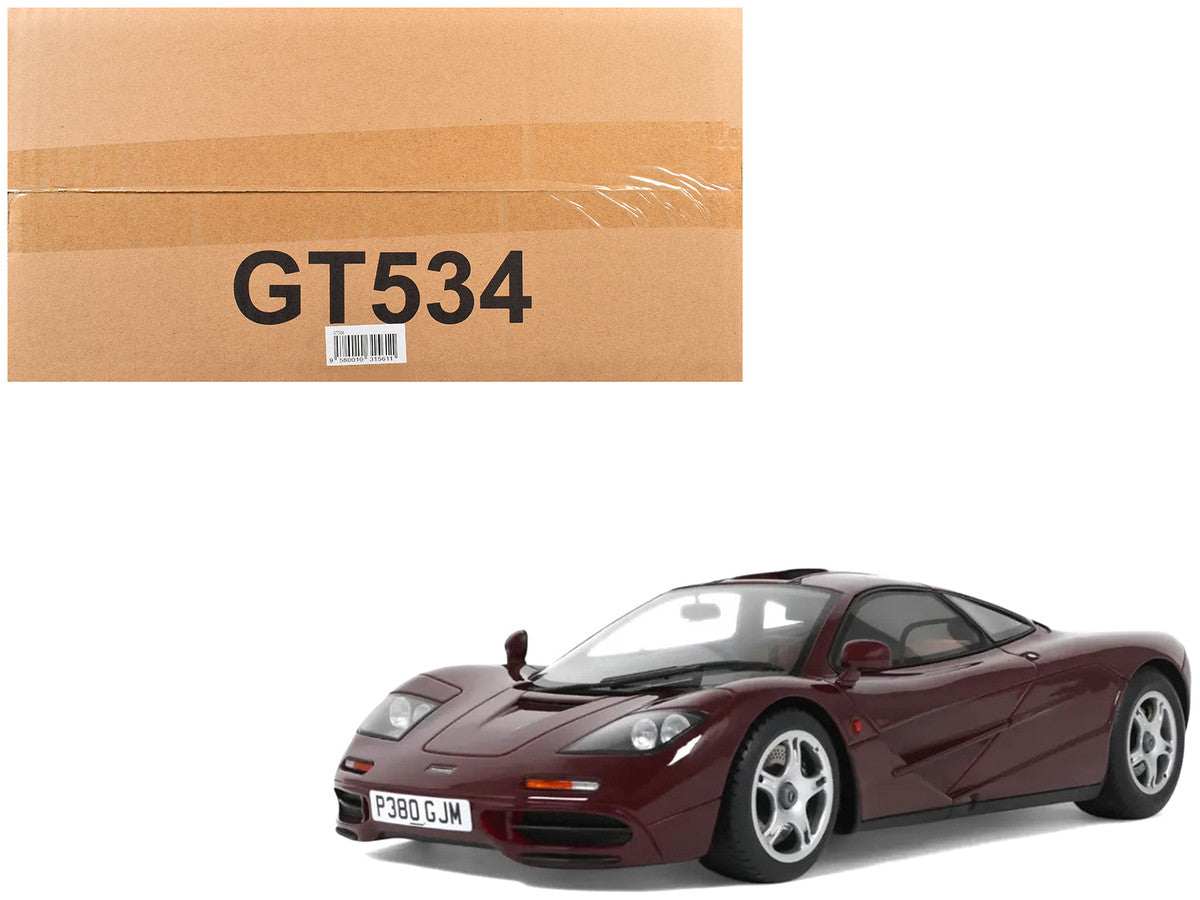 1992 McLaren F1 Dark Red 1/18 Model Car by GT Spirit LuxuryLifeWay Online Store