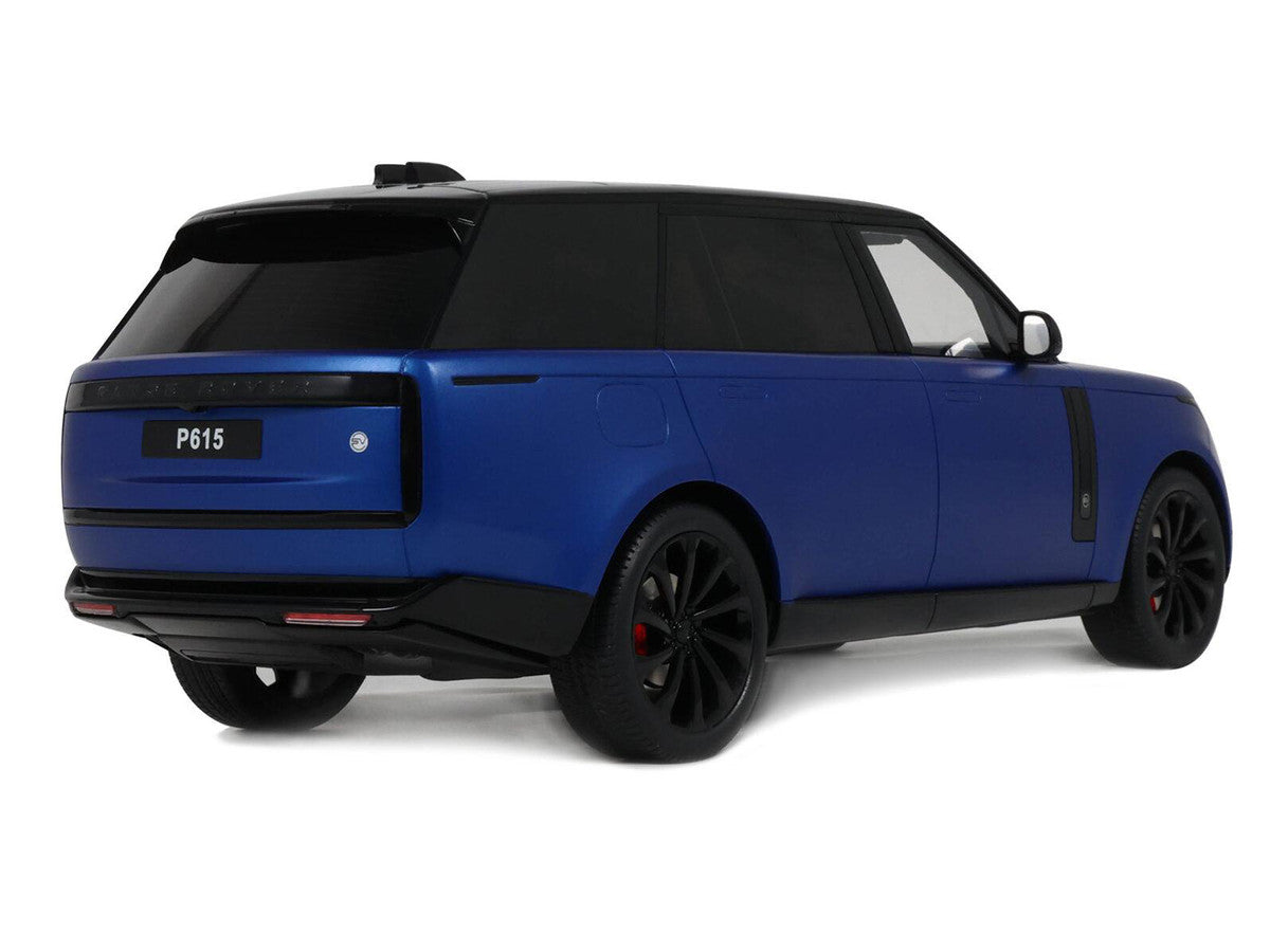 2024 Range Rover P615 SV Blue Metallic with Black Top 1/18 Model Car by GT Spirit LuxuryLifeWay Online Store