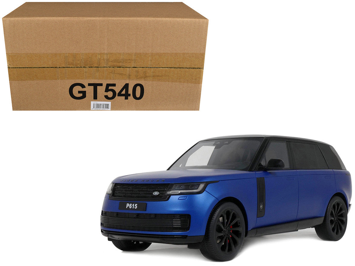 2024 Range Rover P615 SV Blue Metallic with Black Top 1/18 Model Car by GT Spirit LuxuryLifeWay Online Store