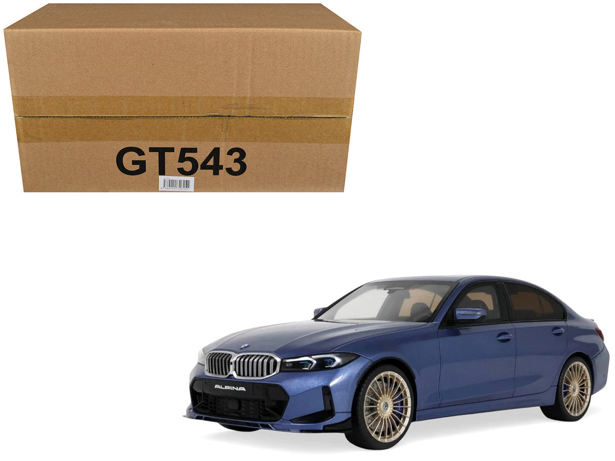 2024 BMW Alpina B3 GT Saloon Blue Metallic 1/18 Model Car by GT Spirit LuxuryLifeWay Online Store