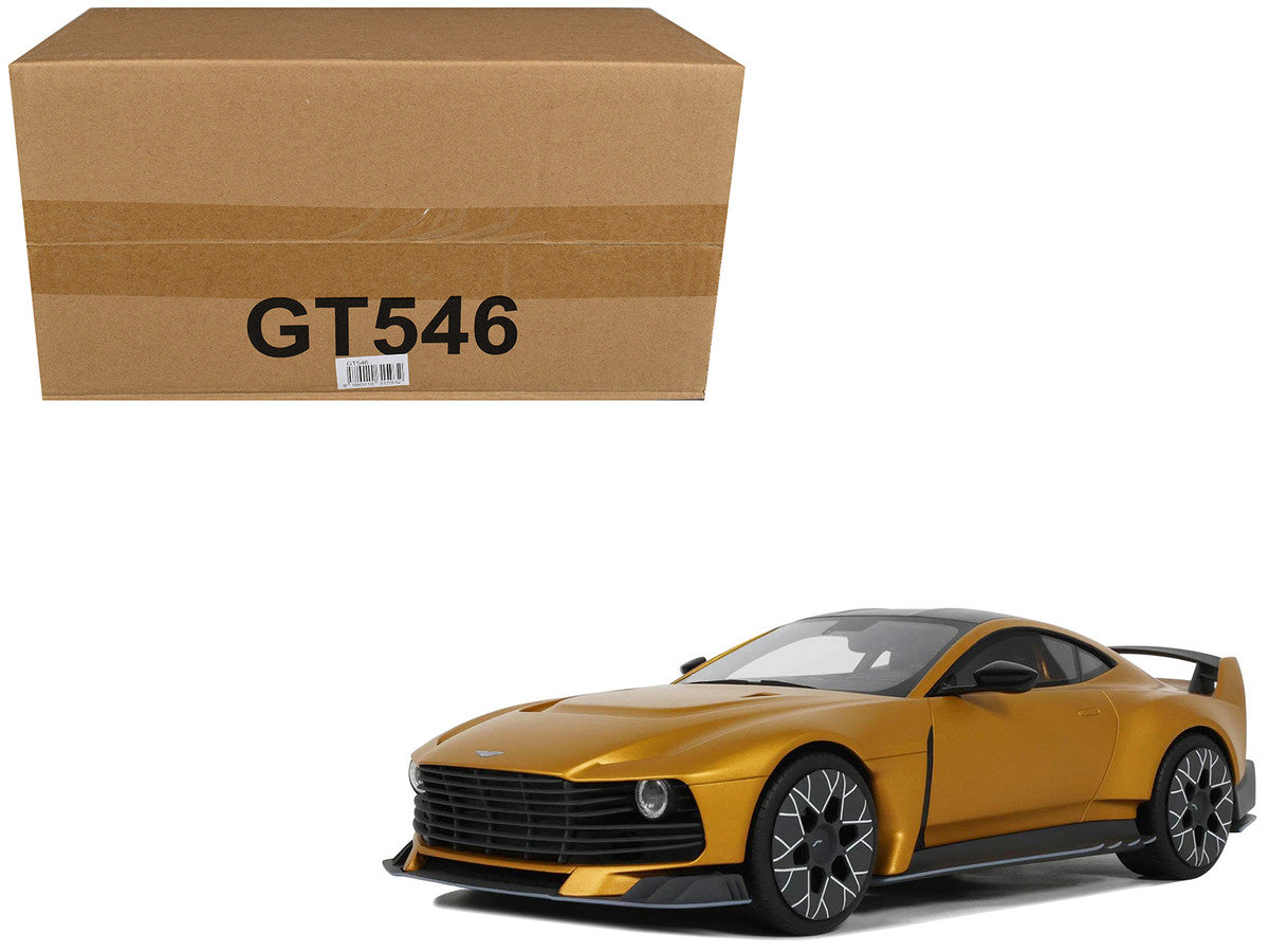 2024 Aston Martin Valiant Auric Gold Metallic with Black Top 1/18 Model Car by GT Spirit LuxuryLifeWay Online Store