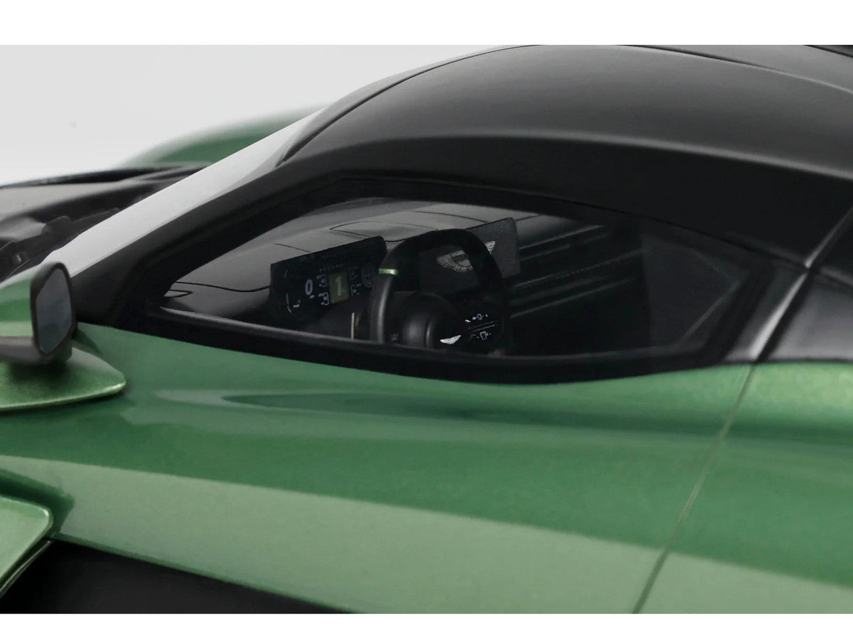 2025 Aston Martin Valhalla Green Metallic with Black Top 1/18 Model Car by GT Spirit LuxuryLifeWay Online Store