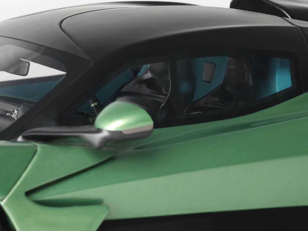 2025 Aston Martin Valhalla Green Metallic with Black Top 1/18 Model Car by GT Spirit LuxuryLifeWay Online Store