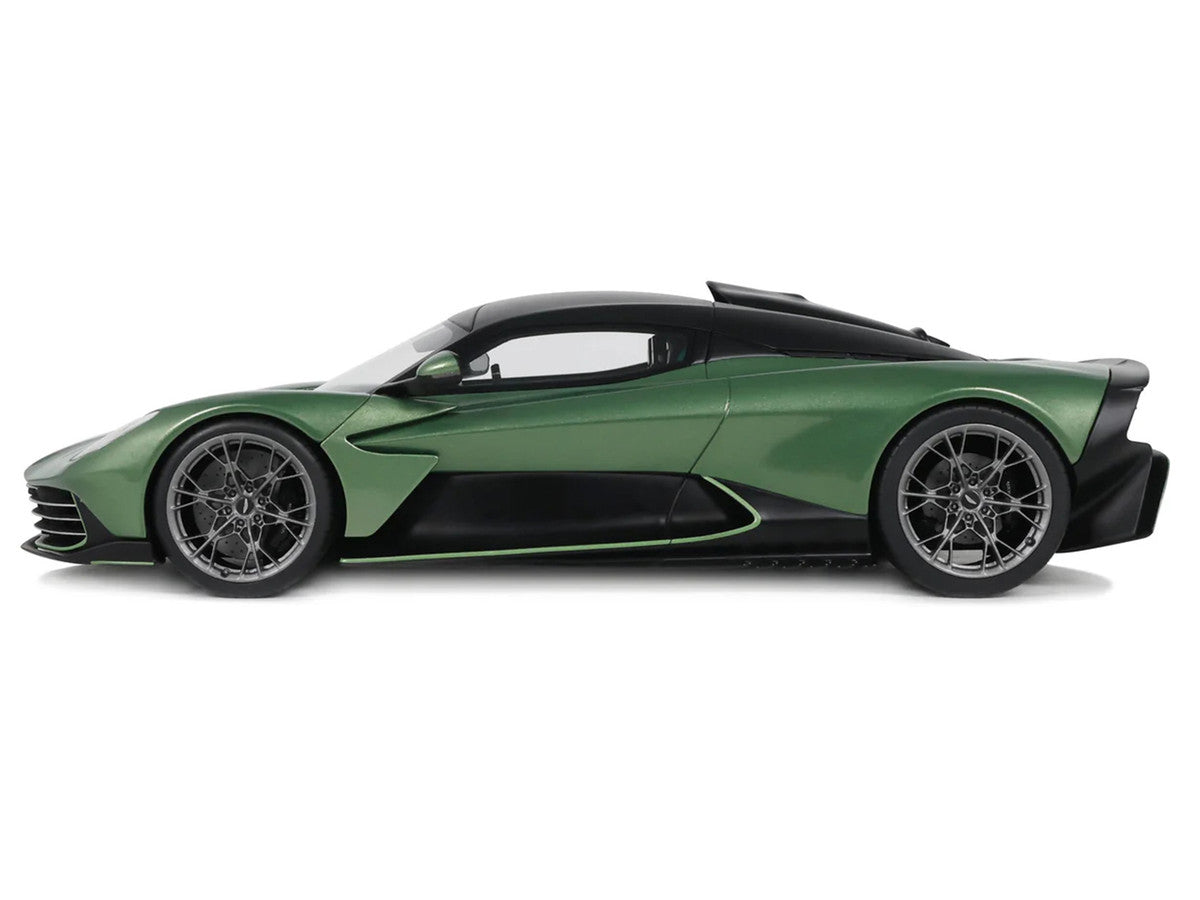 2025 Aston Martin Valhalla Green Metallic with Black Top 1/18 Model Car by GT Spirit LuxuryLifeWay Online Store