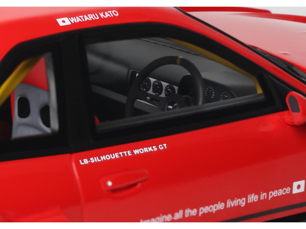 2020 Nissan Skyline GT-R (R34) LB-Super Silhouette RHD (Right Hand Drive) #5 Red and Black 1/18 Model Car by GT Spirit LuxuryLifeWay Online Store