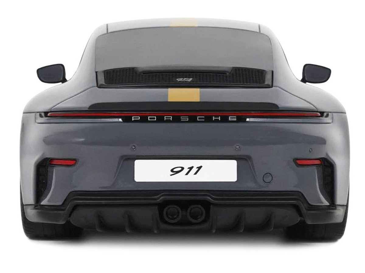 2025 Porsche 911 (992.2) GT3 Touring Gray with Gold Stripe 1/18 Model Car by GT Spirit LuxuryLifeWay Online Store