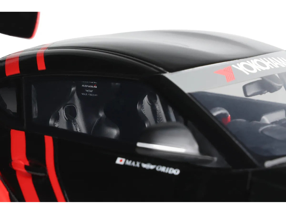 2020 Toyota Supra GR RHD (Right Hand Drive) "Advan" Black and Red 1/18 Model Car by GT Spirit LuxuryLifeWay Online Store