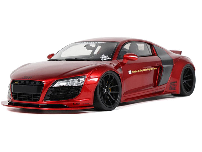2022 Audi R8 "LB Works" Red Metallic 1/18 Model Car by GT Spirit LuxuryLifeWay Online Store