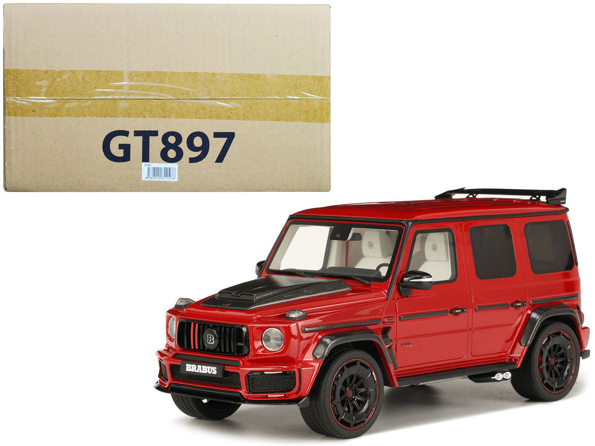 2022 Brabus 900 Rocket Edition Red with Carbon Hood 1/18 Model Car by GT Spirit LuxuryLifeWay Online Store
