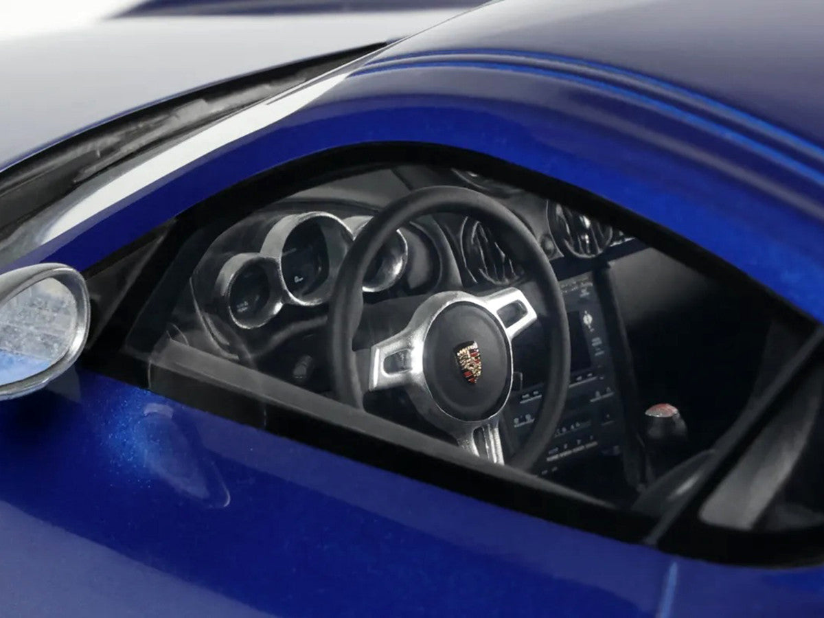 2012 Porsche Cayman R Aqua Blue Metallic 1/18 Model Car by GT Spirit LuxuryLifeWay Online Store