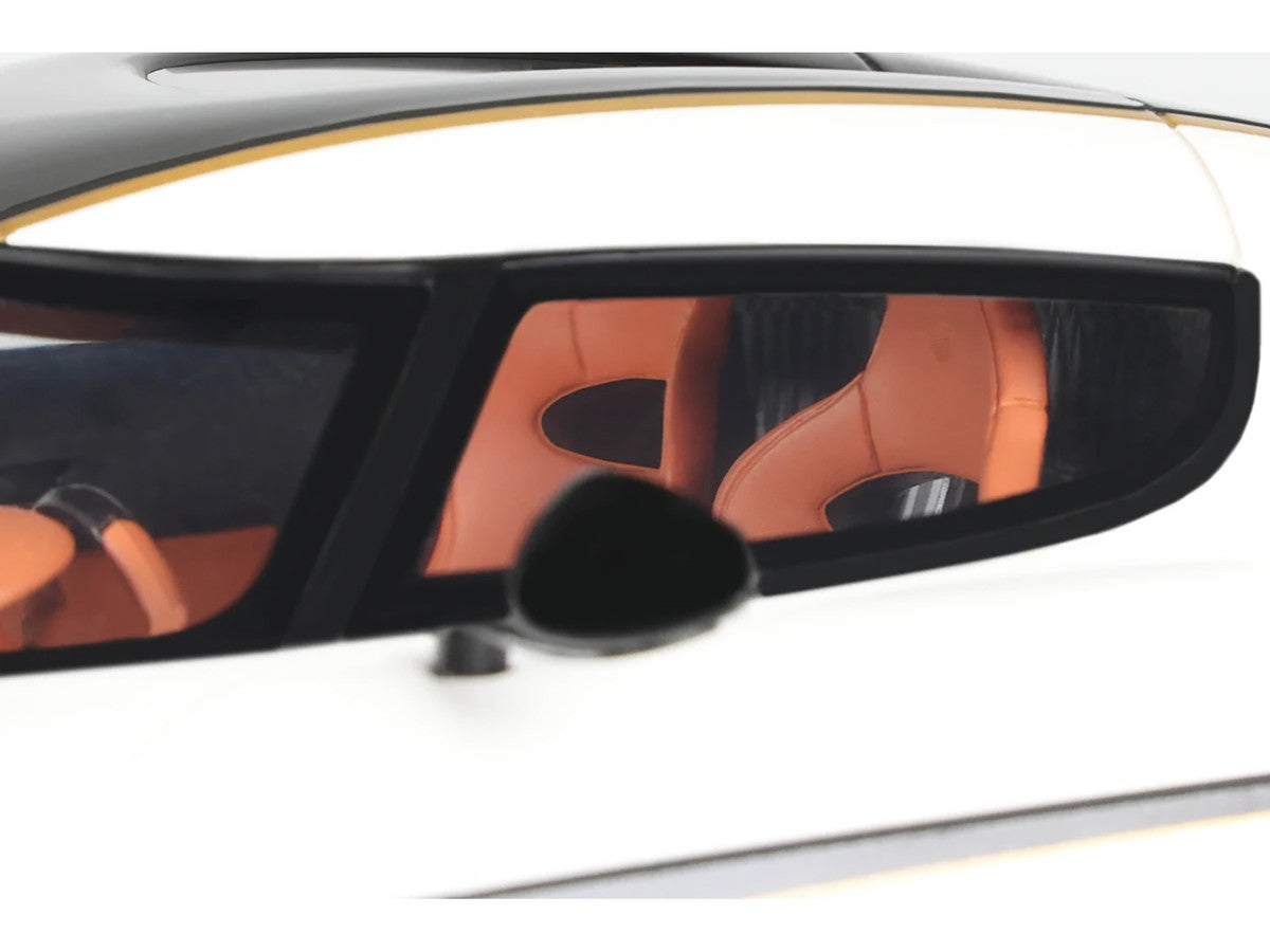 2023 Koenigsegg Regera White with Black Stripes 1/18 Model Car by GT Spirit LuxuryLifeWay Online Store