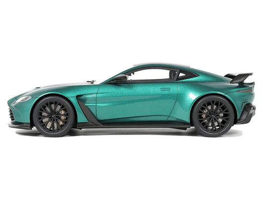 2023 Aston Martin Vantage V12 British Racing Green with Black Hood and Top 1/18 Model Car by GT Spirit LuxuryLifeWay Online Store