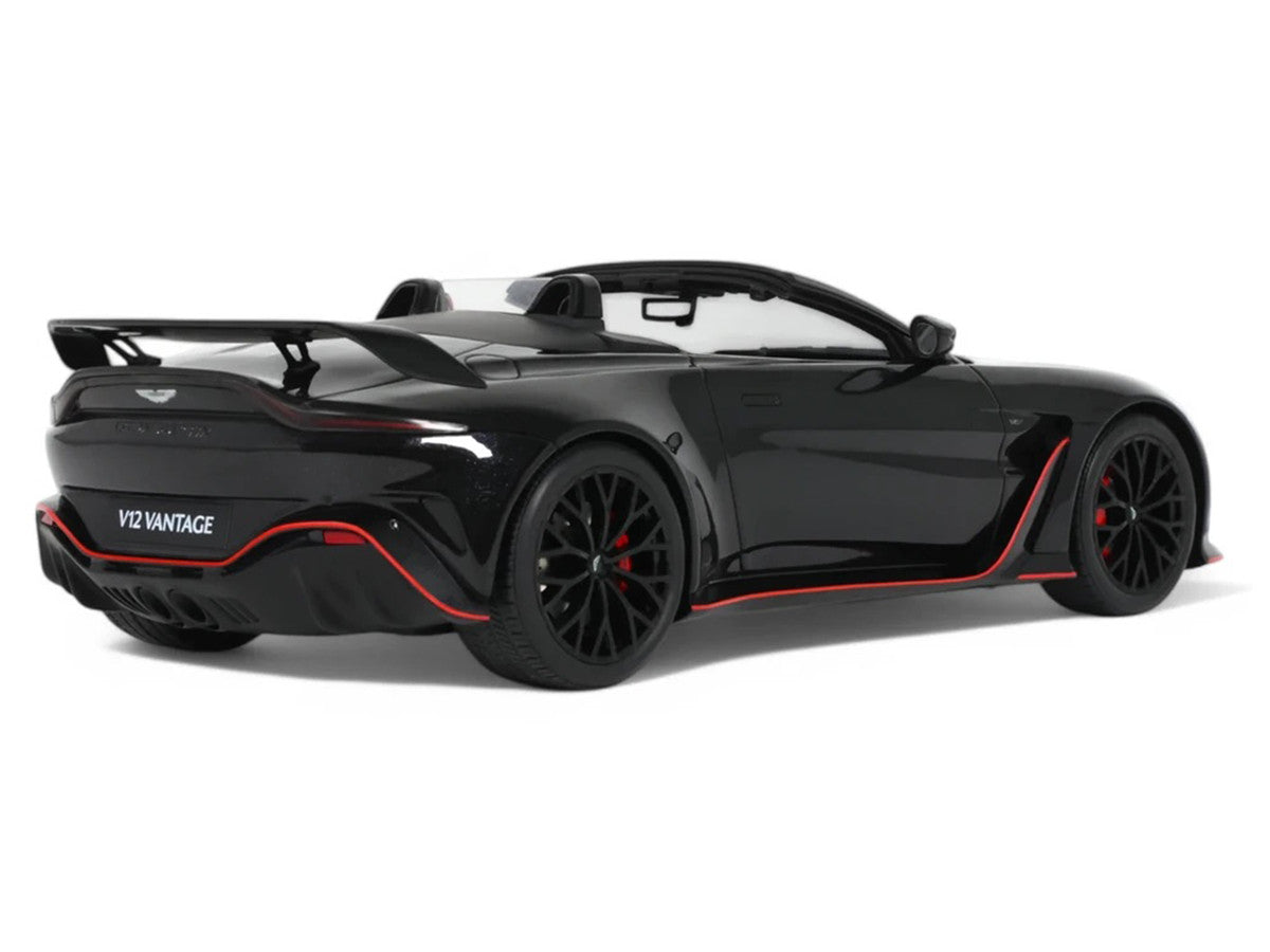 2023 Aston Martin V12 Vantage Roadster Onyx Black 1/18 Model Car by GT Spirit LuxuryLifeWay Online Store