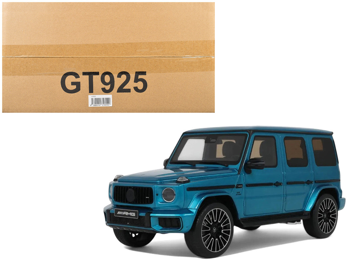 2024 Mercedes-Benz G 63 AMG Hyper Blue Magno Metallic 1/18 Model Car by GT Spirit LuxuryLifeWay Online Store