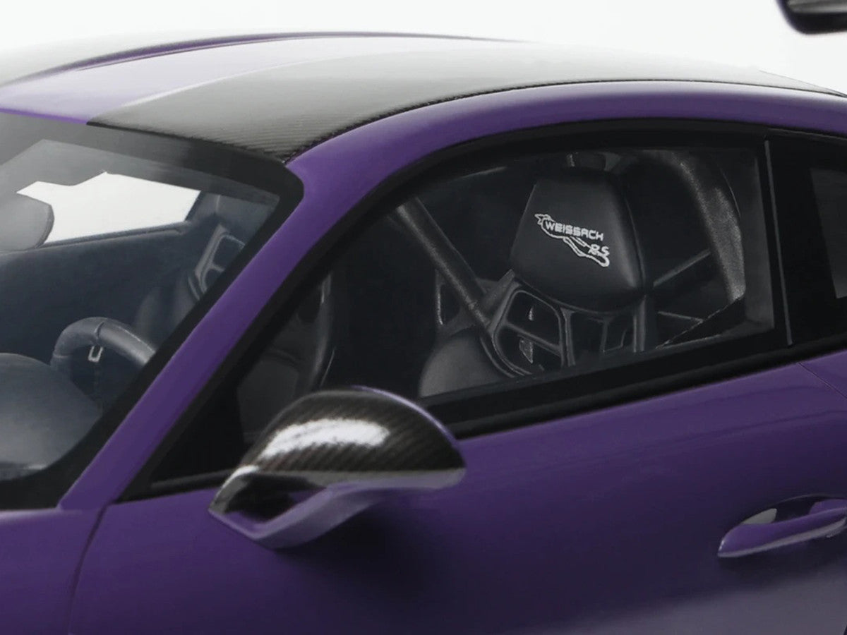 2021 Porsche 911 (991.2) GT2 RS Ultraviolet Metallic with Carbon Stripes 1/18 Model Car by GT Spirit LuxuryLifeWay Online Store