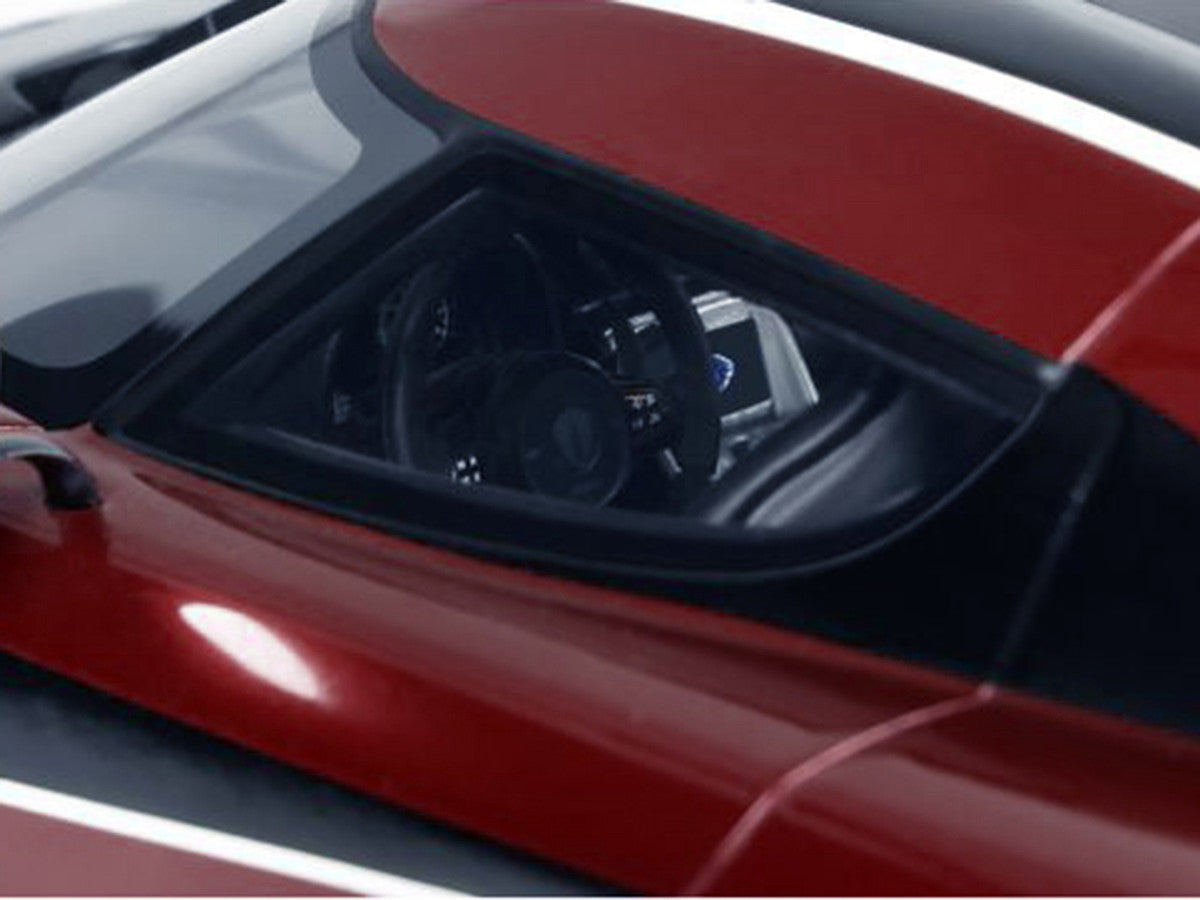 2017 Koenigsegg Agera RS Deep Red Metallic with Black Stripes 1/18 Model Car by GT Spirit LuxuryLifeWay Online Store