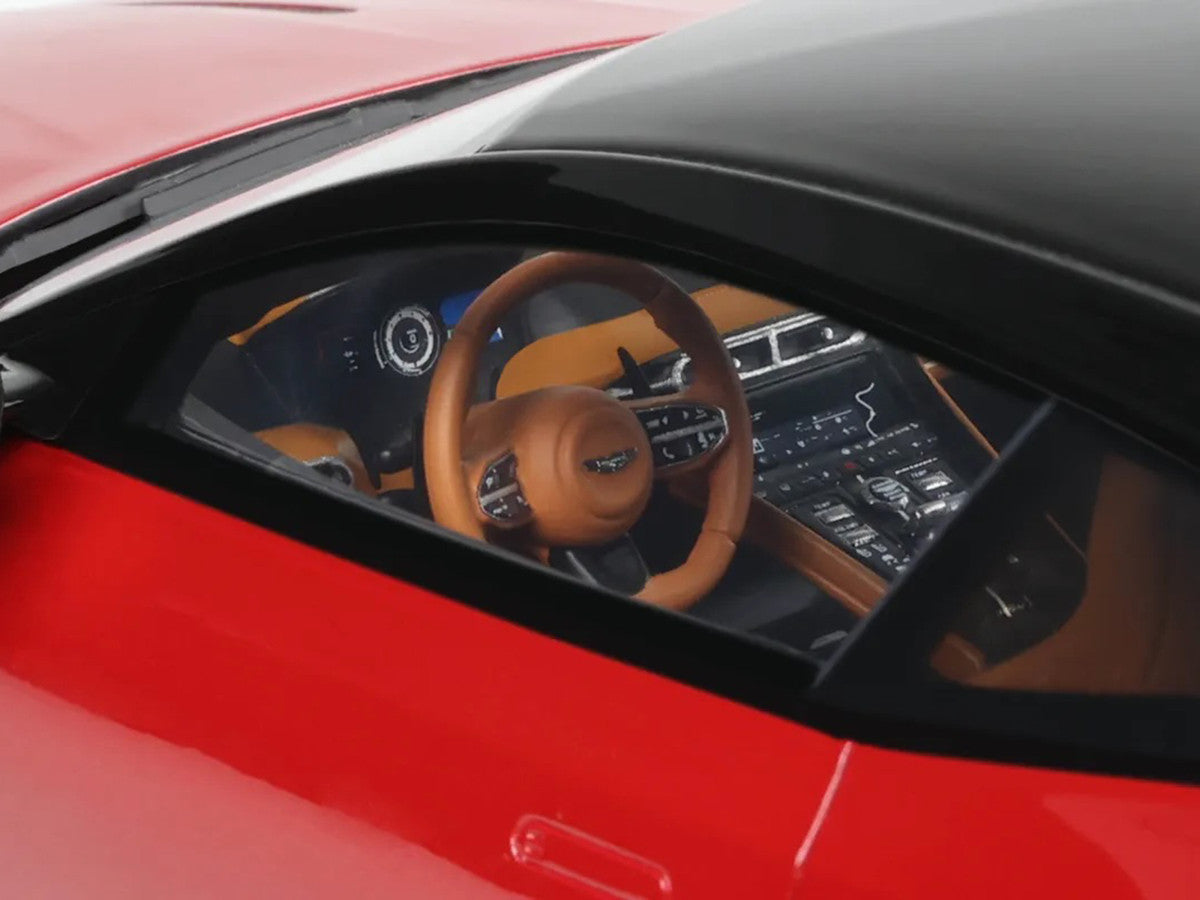 2023 Aston Martin DB12 Hyper Red with Black Top 1/18 Model Car by GT Spirit LuxuryLifeWay Online Store