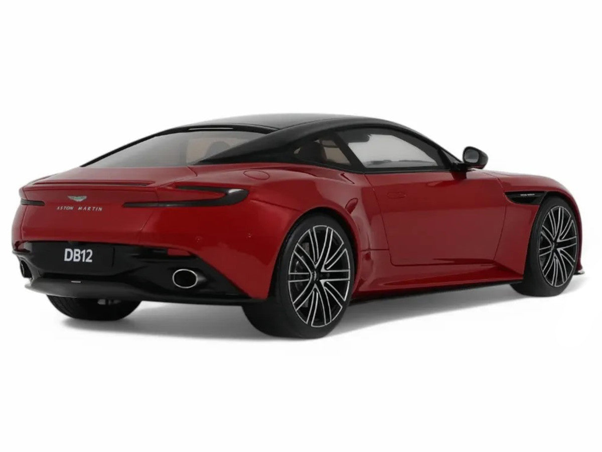 2023 Aston Martin DB12 Hyper Red with Black Top 1/18 Model Car by GT Spirit LuxuryLifeWay Online Store
