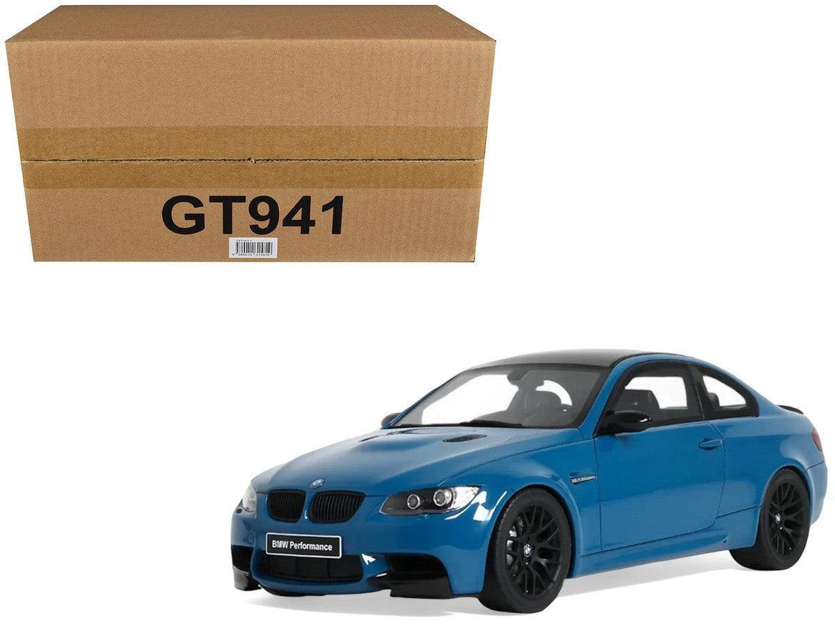 2007 BMW M3 E92 Blue Metallic with Black Top 1/18 Model Car by GT Spirit LuxuryLifeWay Online Store