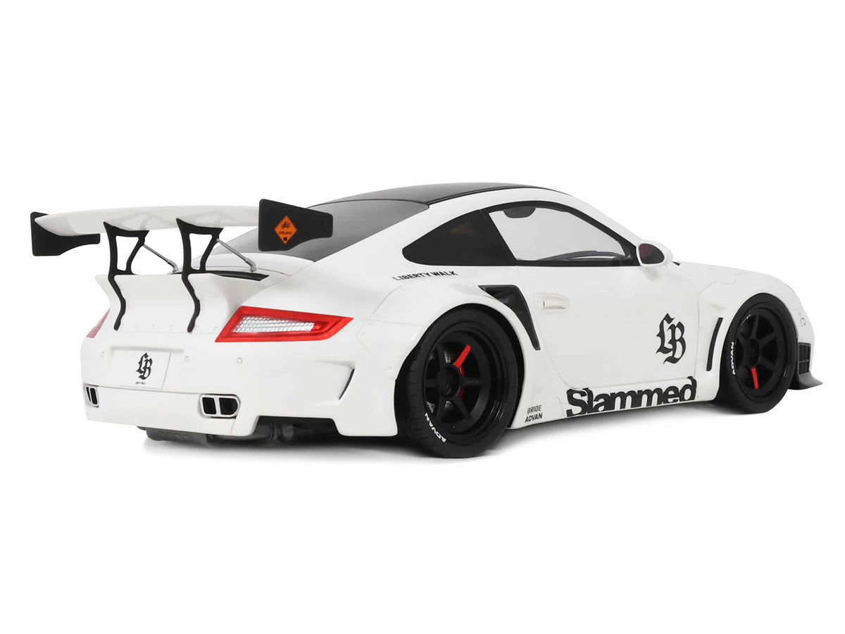 2024 Porsche 911 Turbo LB-Works White with Black Top 1/18 Model Car by GT Spirit LuxuryLifeWay Online Store