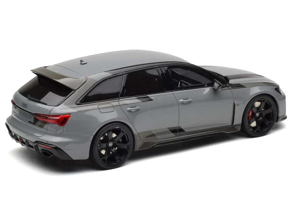 2024 Audi RS 6 GT Gray 1/18 Model Car by GT Spirit LuxuryLifeWay Online Store