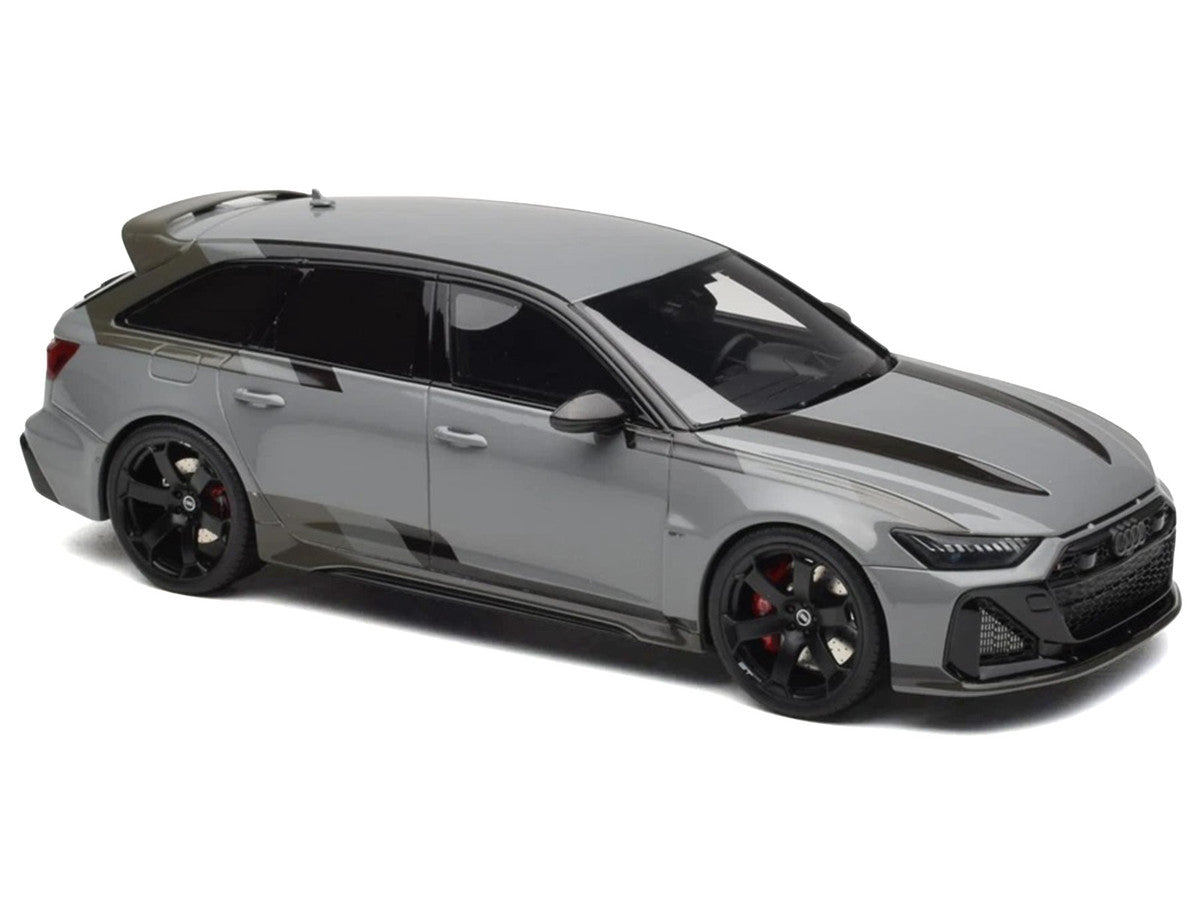 2024 Audi RS 6 GT Gray 1/18 Model Car by GT Spirit LuxuryLifeWay Online Store