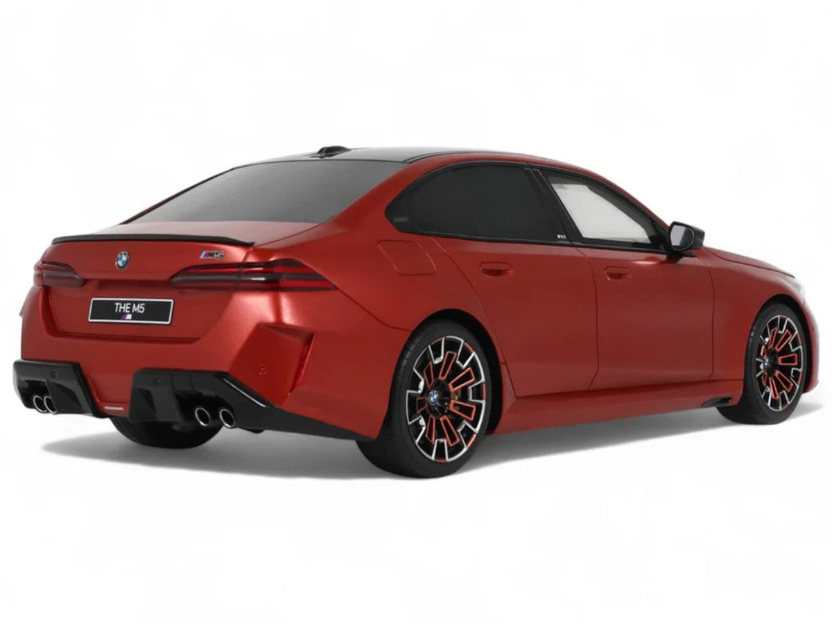 2025 BMW M5 (G90) Pebble Beach Edition Fire Orange Metallic with Black Top 1/18 Model Car by GT Spirit LuxuryLifeWay Online Store