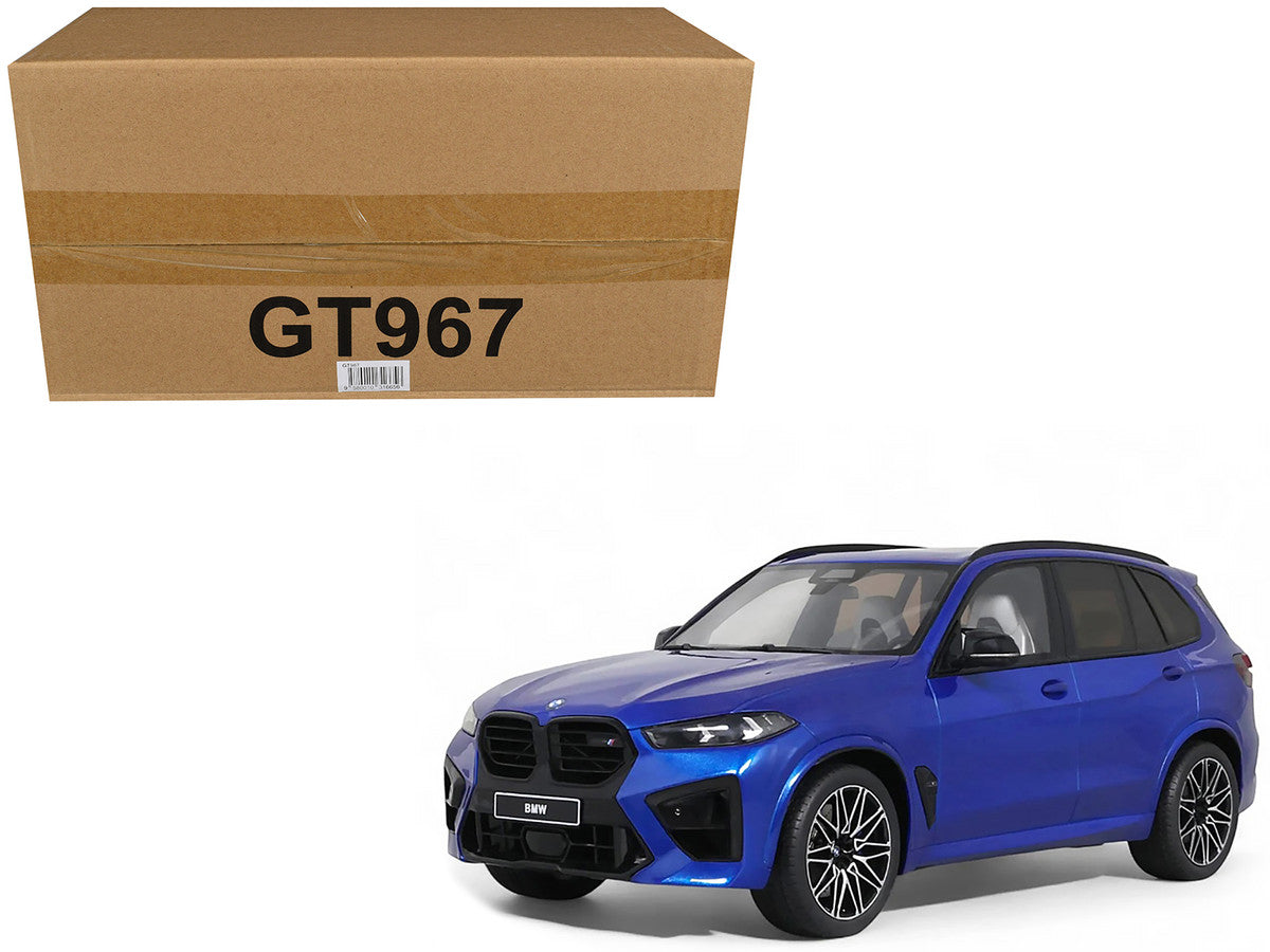 2023 BMW X5 M Competition Blue Metallic with Black Top 1/18 Model Car by GT Spirit LuxuryLifeWay Online Store