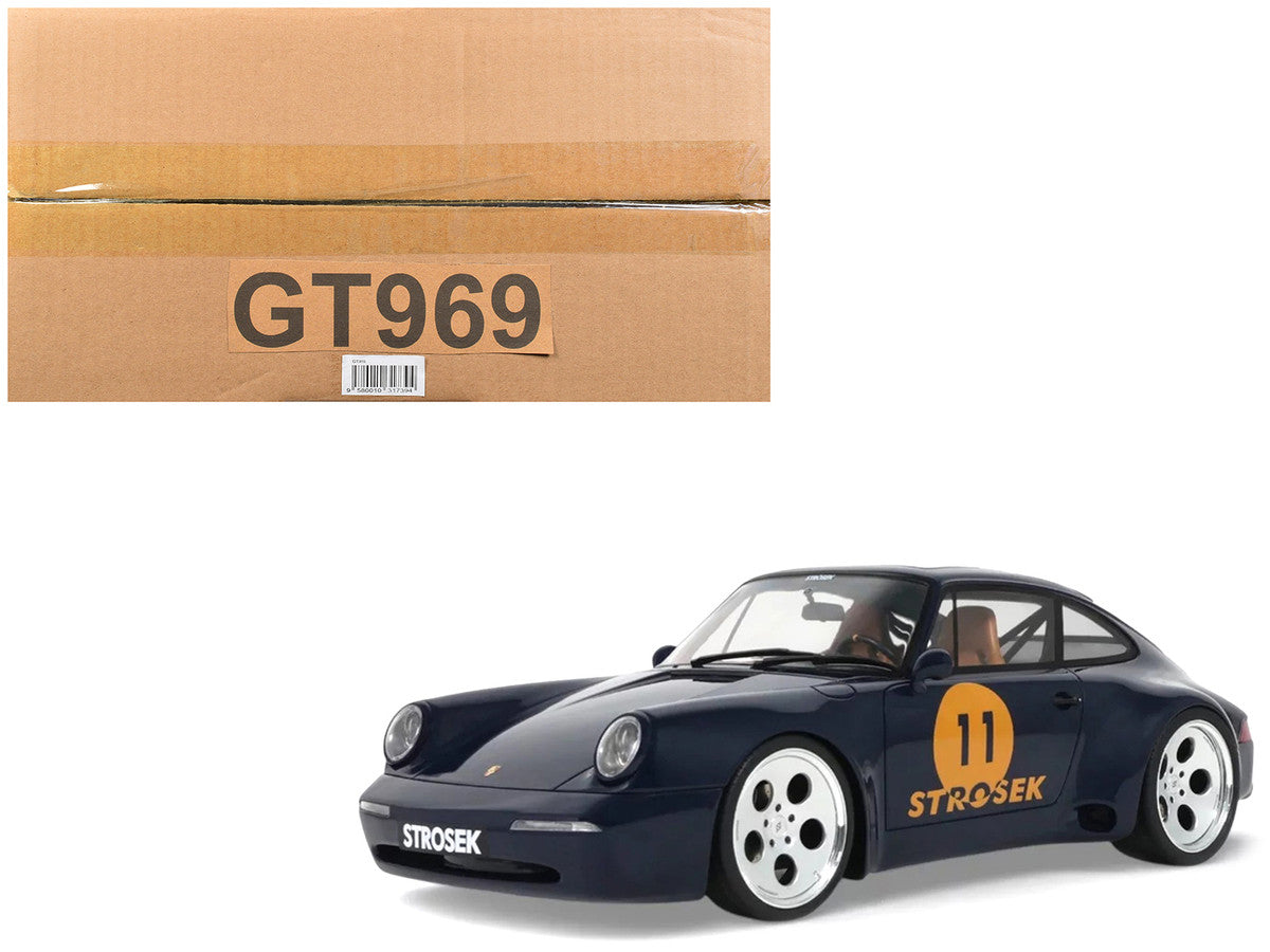 2024 Porsche 911 Strosek Mega 30 #11 Blue 1/18 Model Car by GT Spirit LuxuryLifeWay Online Store