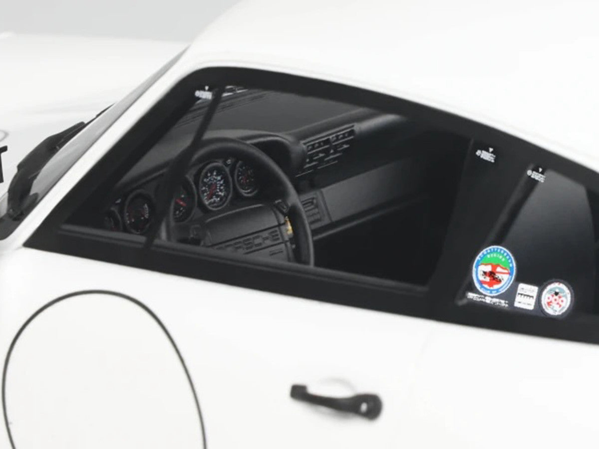 1992 Porsche 911 (964) "Carrera Cup - USA Edition" White 1/18 Model Car by GT Spirit LuxuryLifeWay Online Store