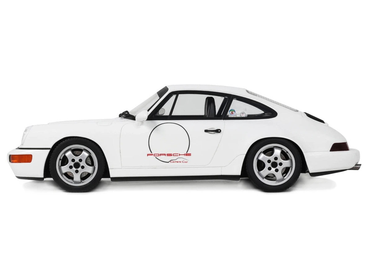 1992 Porsche 911 (964) "Carrera Cup - USA Edition" White 1/18 Model Car by GT Spirit LuxuryLifeWay Online Store