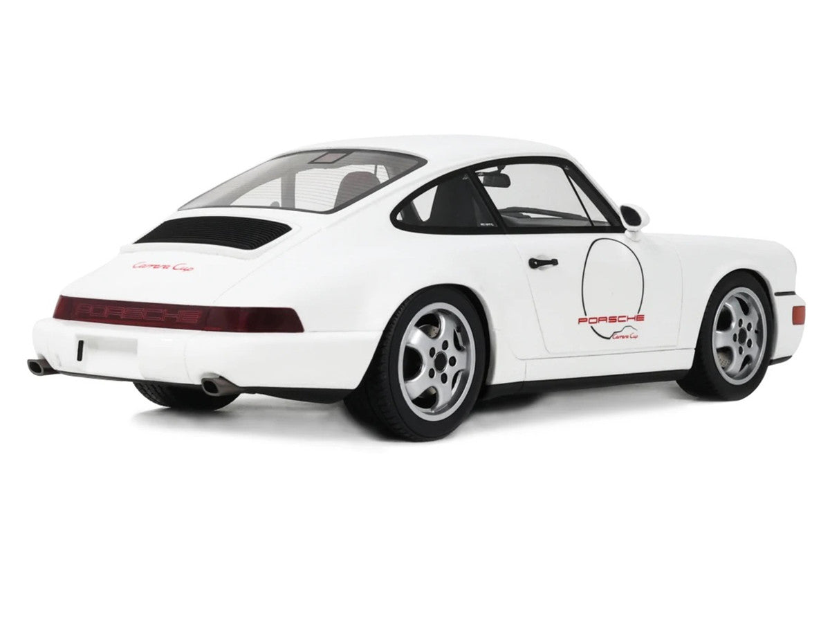 1992 Porsche 911 (964) "Carrera Cup - USA Edition" White 1/18 Model Car by GT Spirit LuxuryLifeWay Online Store