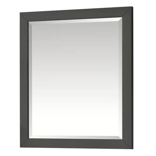 32-in x 28-in Bathroom Wall Mirror with Grey Solid Wood Frame LuxuryLifeWay Online Store